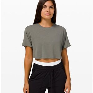 Lululemon all yours crop tee size 4
